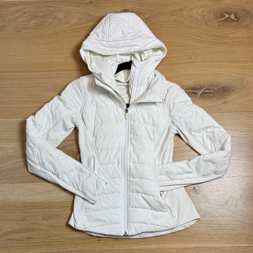 Lululemon Athletica White Puffer Jacket